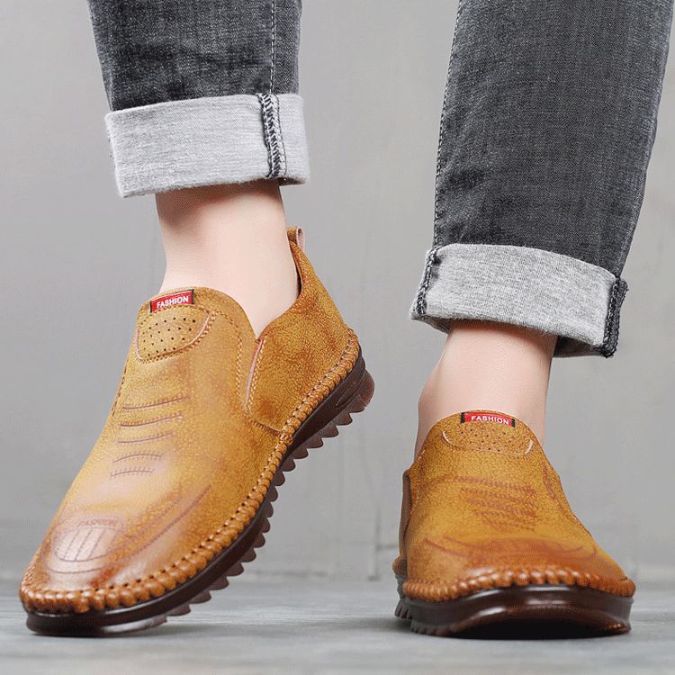 Gero - Mocassin cuir marron homme