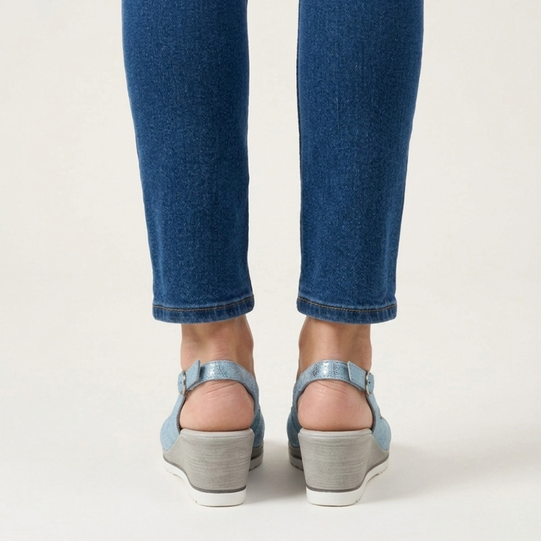 Francesca - sandalo comfort donna con zeppa