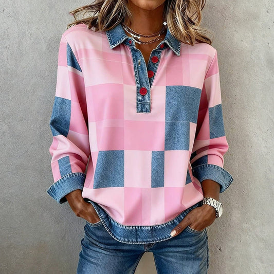 Marla - Vintage Pull col bouton
