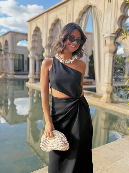 Naïla - Robe longue avec détail cut-out