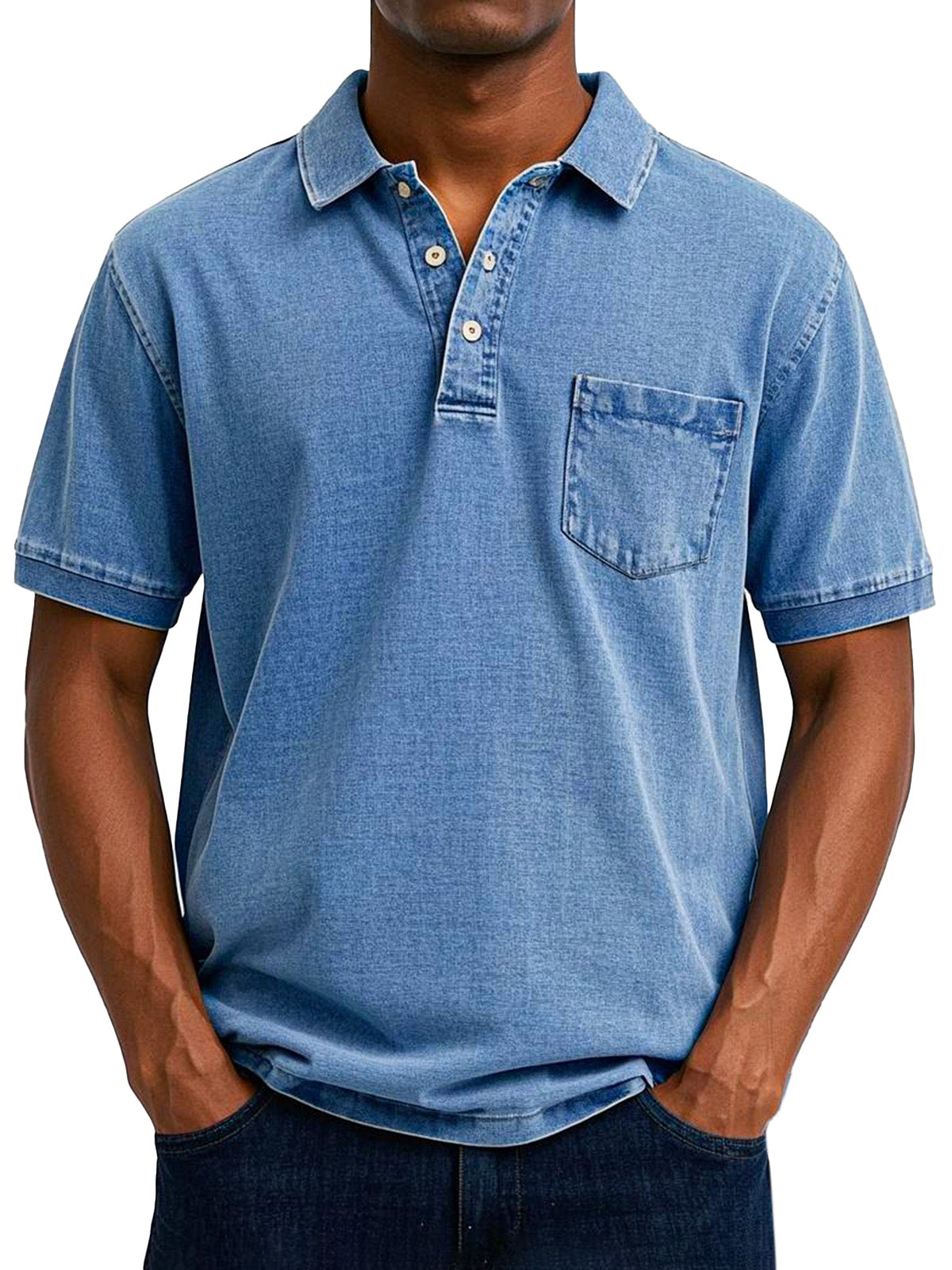 Leblanc™  - Chemise Polo Vintage Décontractée pour Homme