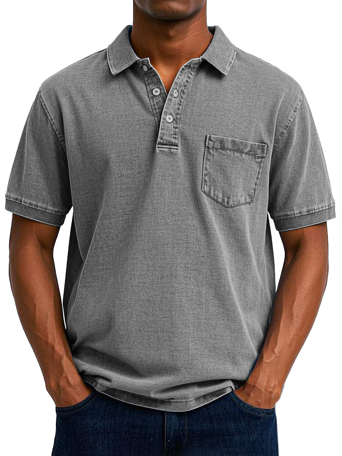 Leblanc™  - Chemise Polo Vintage Décontractée pour Homme
