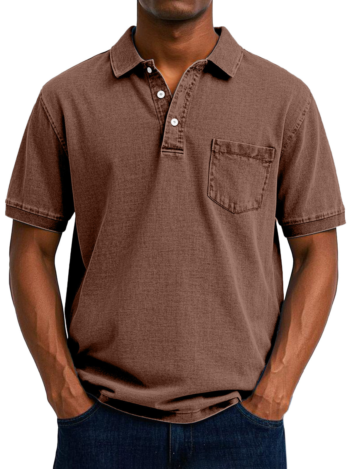 Leblanc™  - Chemise Polo Vintage Décontractée pour Homme