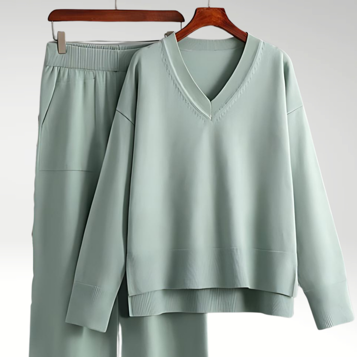 Leblanc™ | Luxe Ensemble deux pièces col V