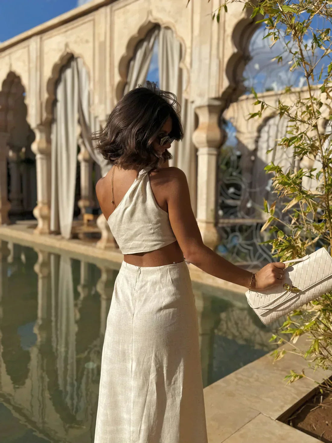 Naïla - Robe longue avec détail cut-out