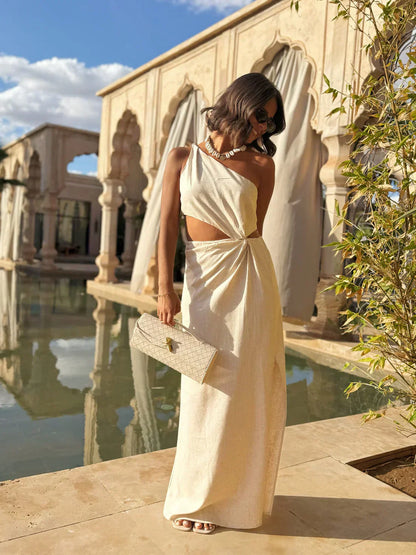 Naïla - Robe longue avec détail cut-out