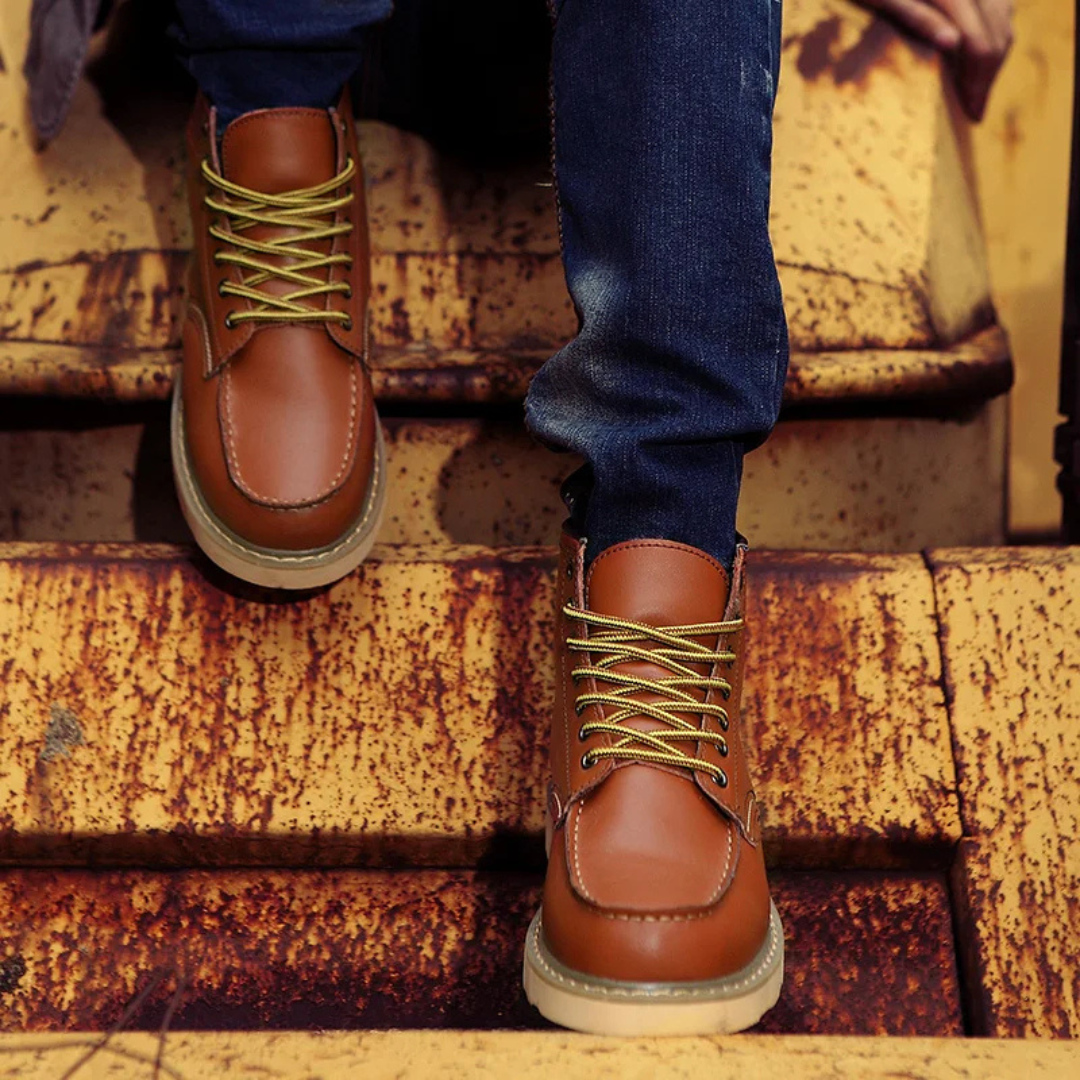 Cole - Bottes en cuir vintage
