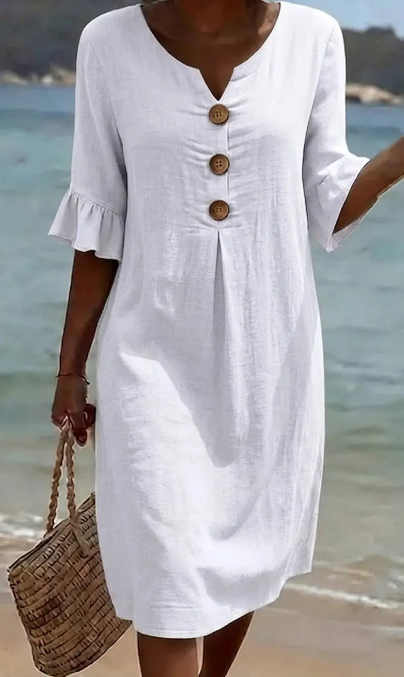 Gracia -  robe en lin charme absolu