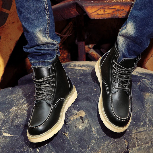 Cole - Bottes en cuir vintage