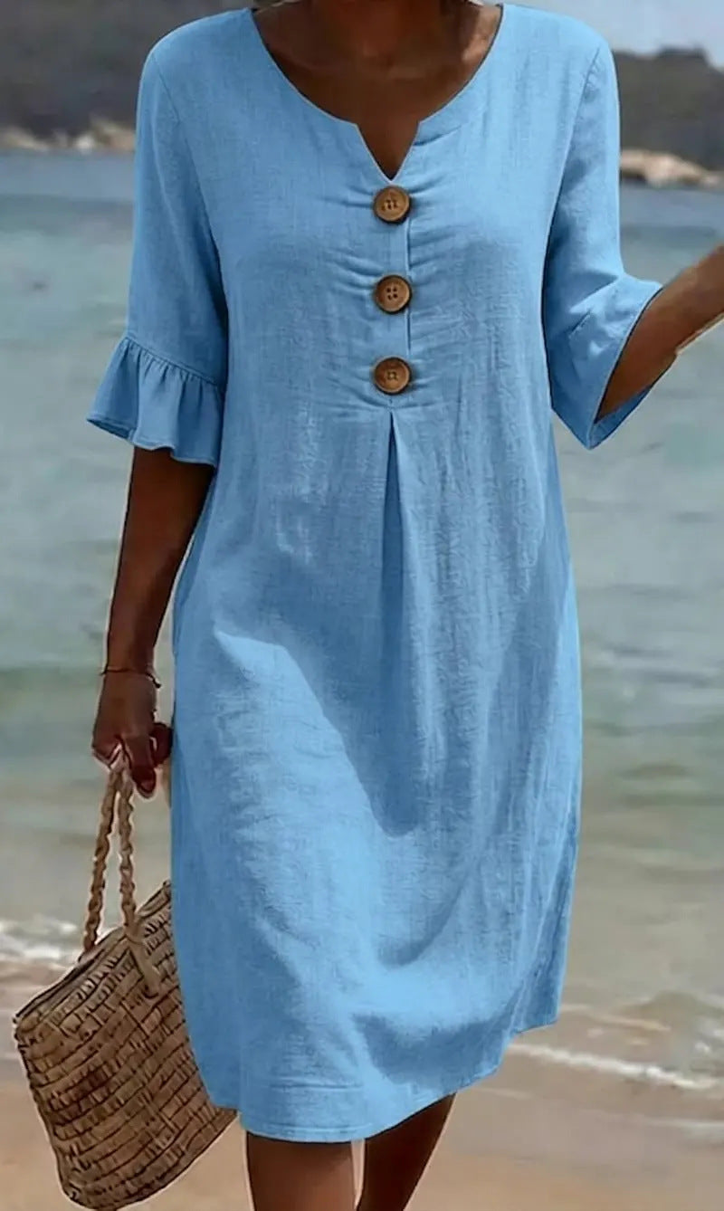 Gracia -  robe en lin charme absolu