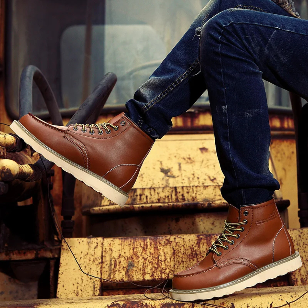 Cole - Bottes en cuir vintage