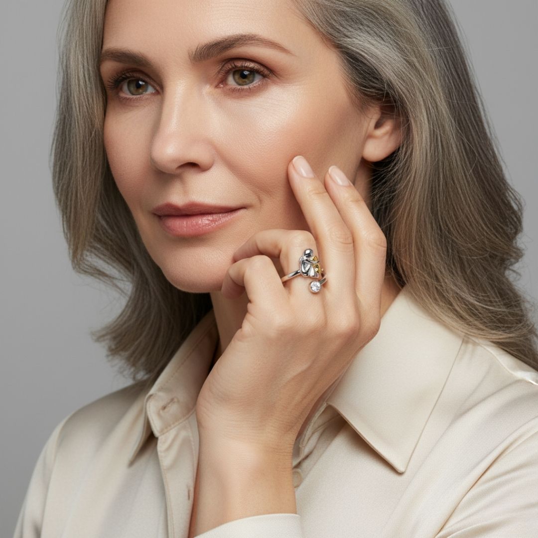 Rosanna - Bague avec Icône de Chien