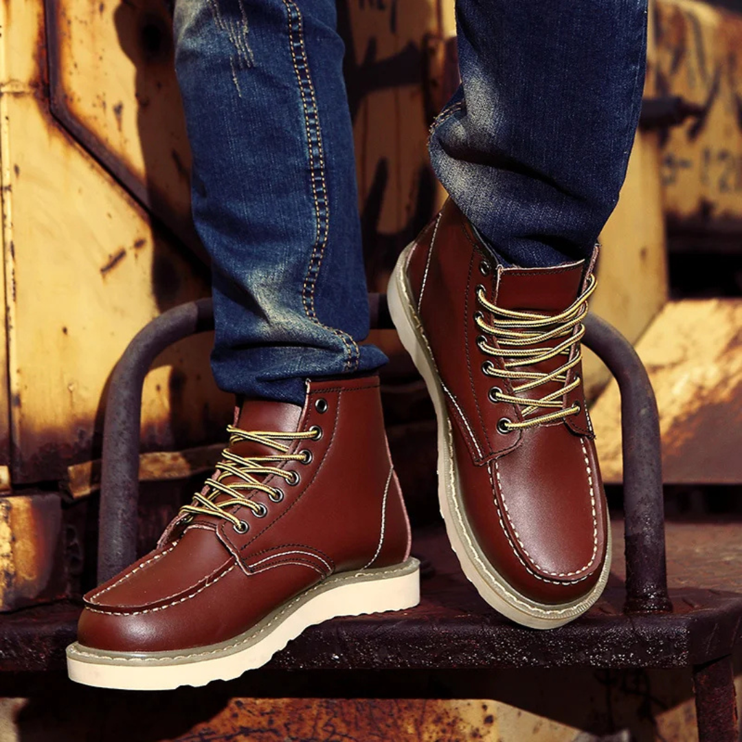 Cole - Bottes en cuir vintage
