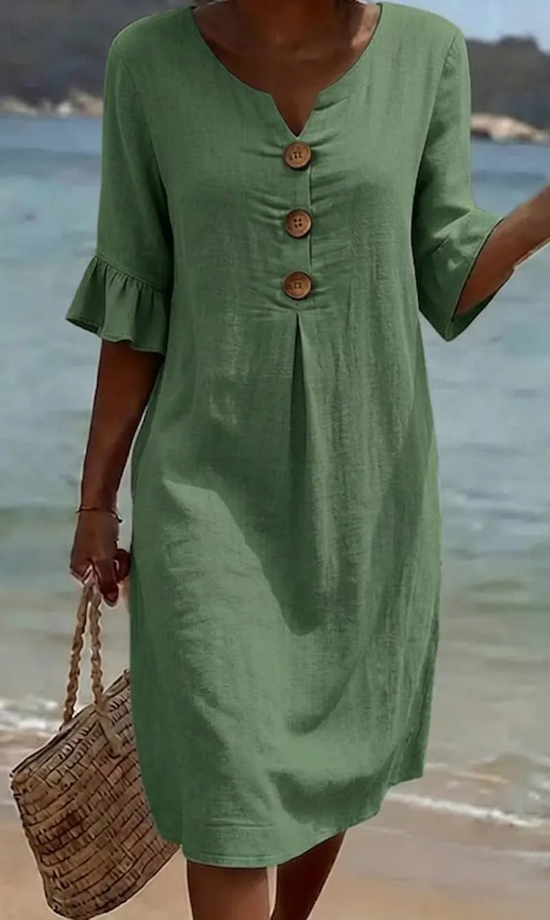 Gracia -  robe en lin charme absolu
