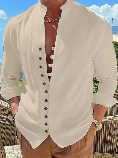 Oberta - Chemise col mandarin