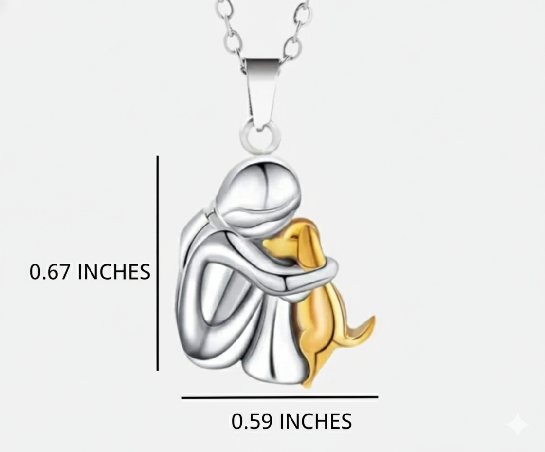 Olissia - Collier avec Pendentif en Forme de Chien