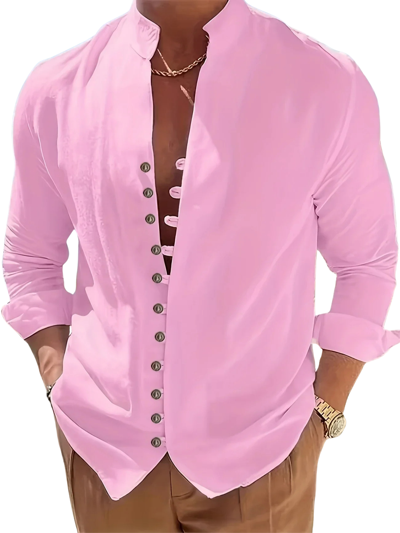 Oberta - Chemise col mandarin