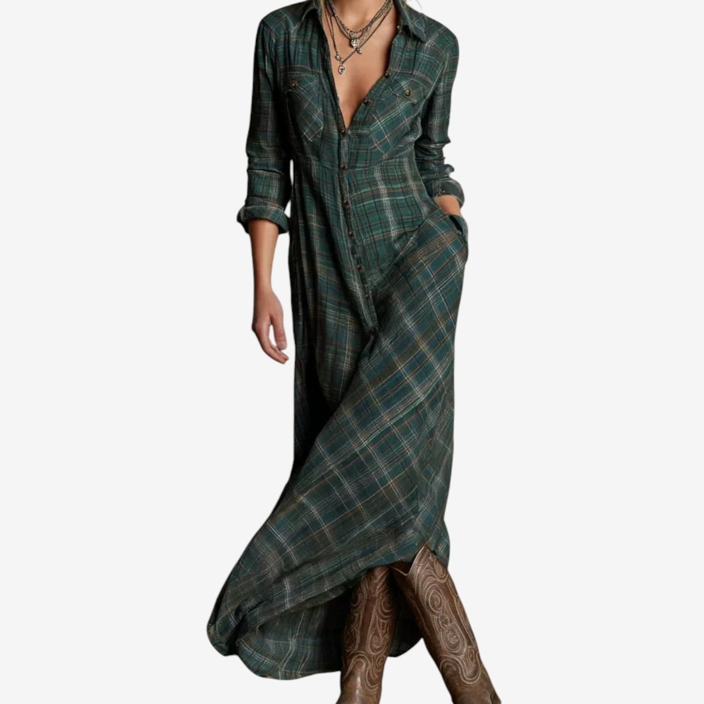 Lina - Maxi Chemise Intemporelle