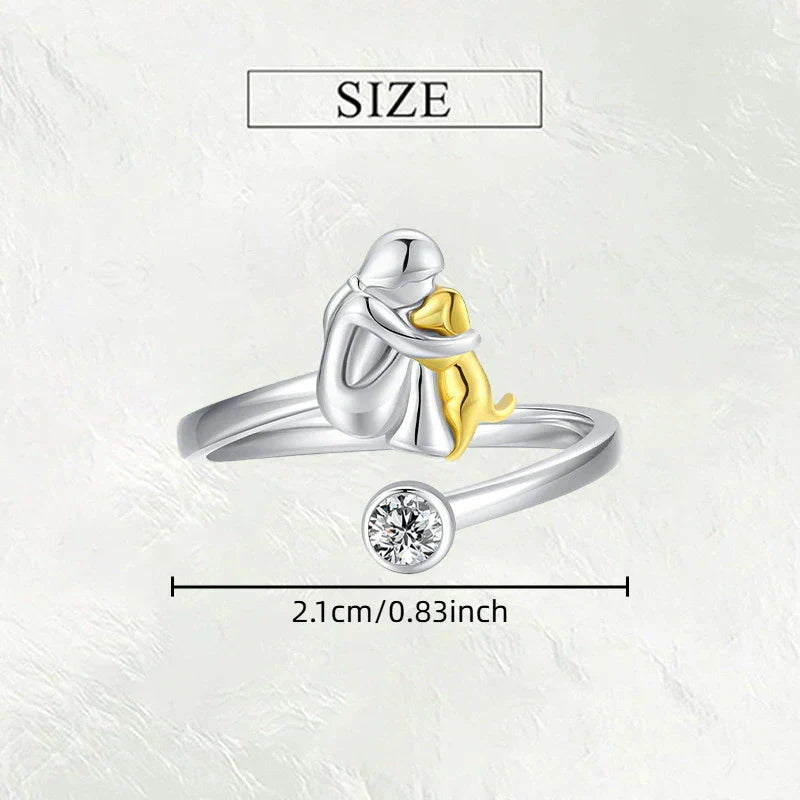 Rosanna - Bague avec Icône de Chien