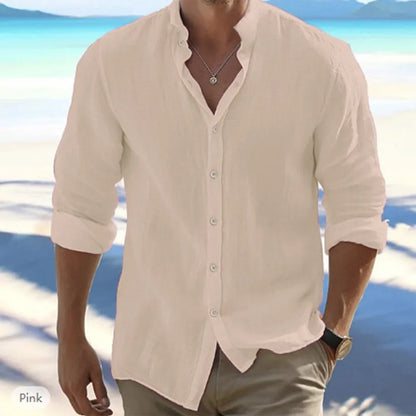 Adrien - Chemise Homme Manches Longues Lin Coton