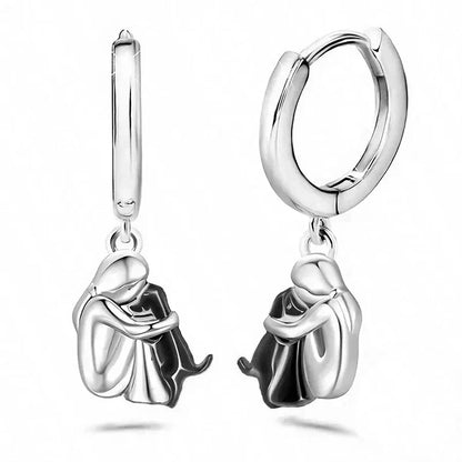 Ginna - Boucles d’Oreilles Icône Chien (Fermoir Rond)