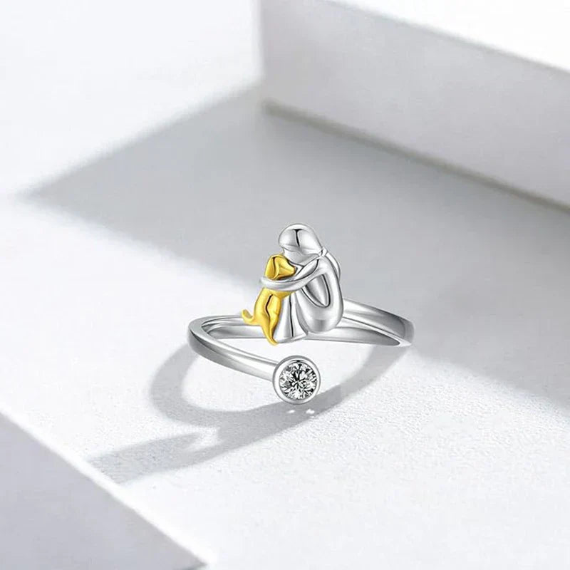 Rosanna - Bague avec Icône de Chien