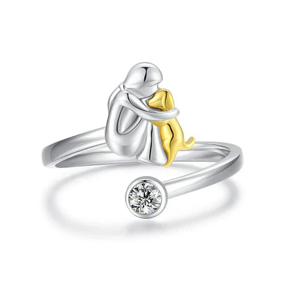 Rosanna - Bague avec Icône de Chien