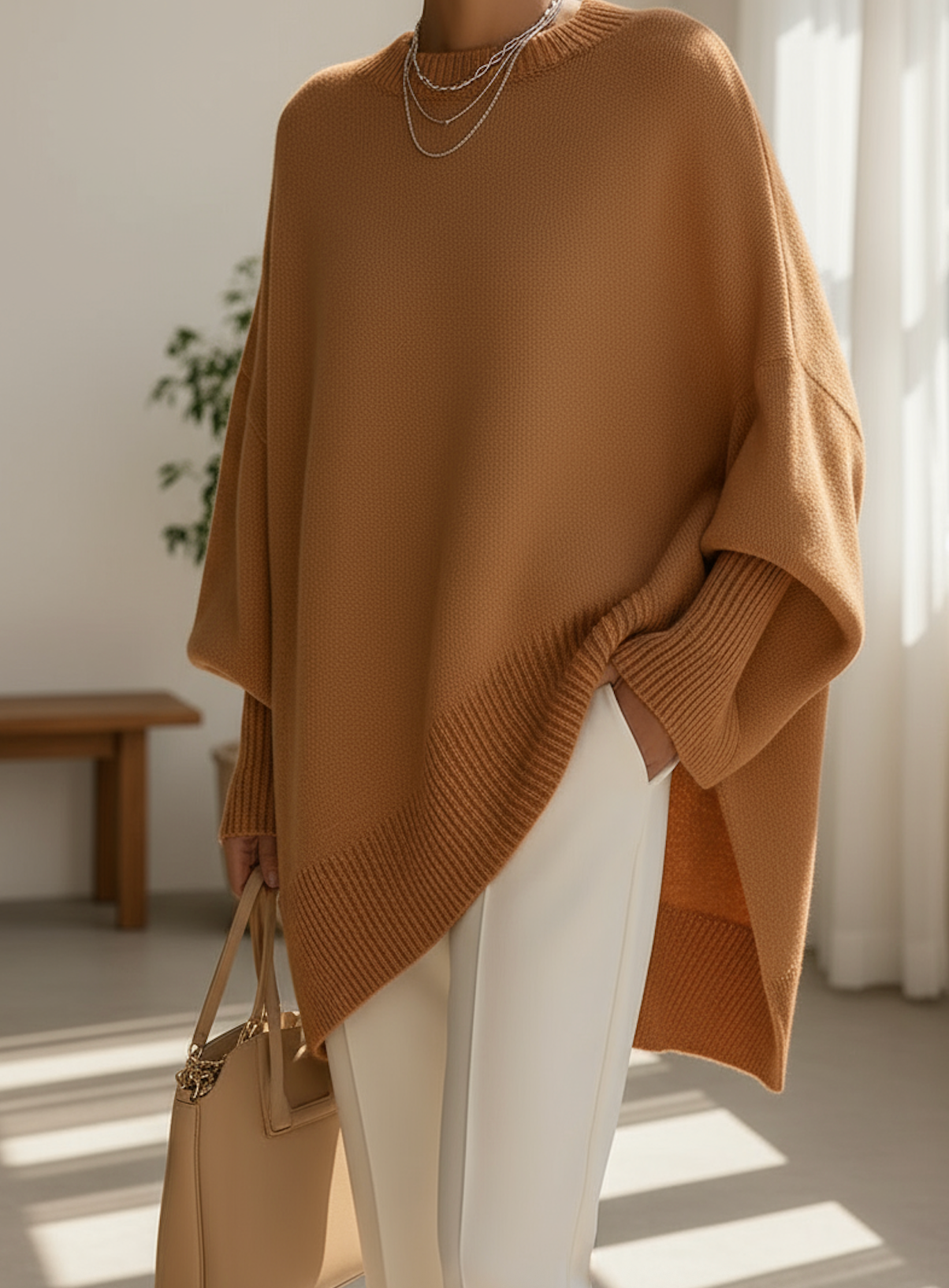 Adèle - Pull poncho