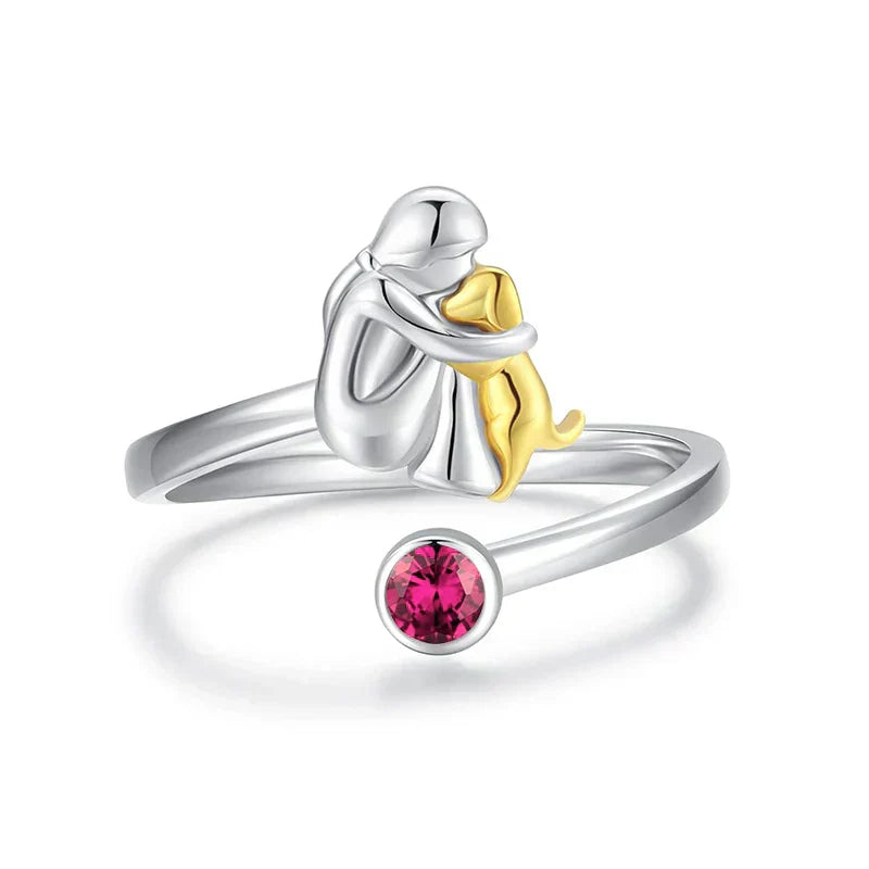 Rosanna - Bague avec Icône de Chien