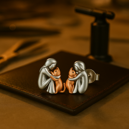 Leily - Boucles d’Oreilles Icône Chat