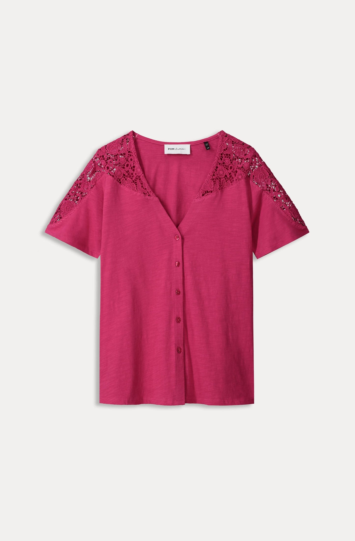 Ellen Fuchsia - Chemisette col V