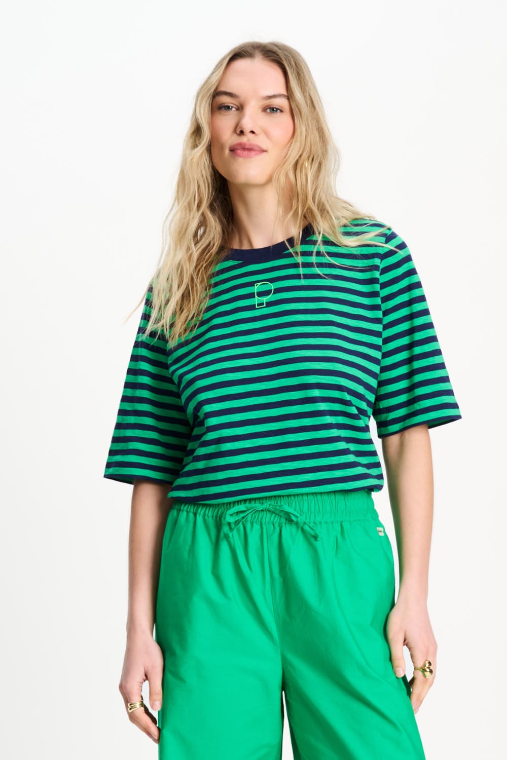 Ivy - T-shirt bleu et vert