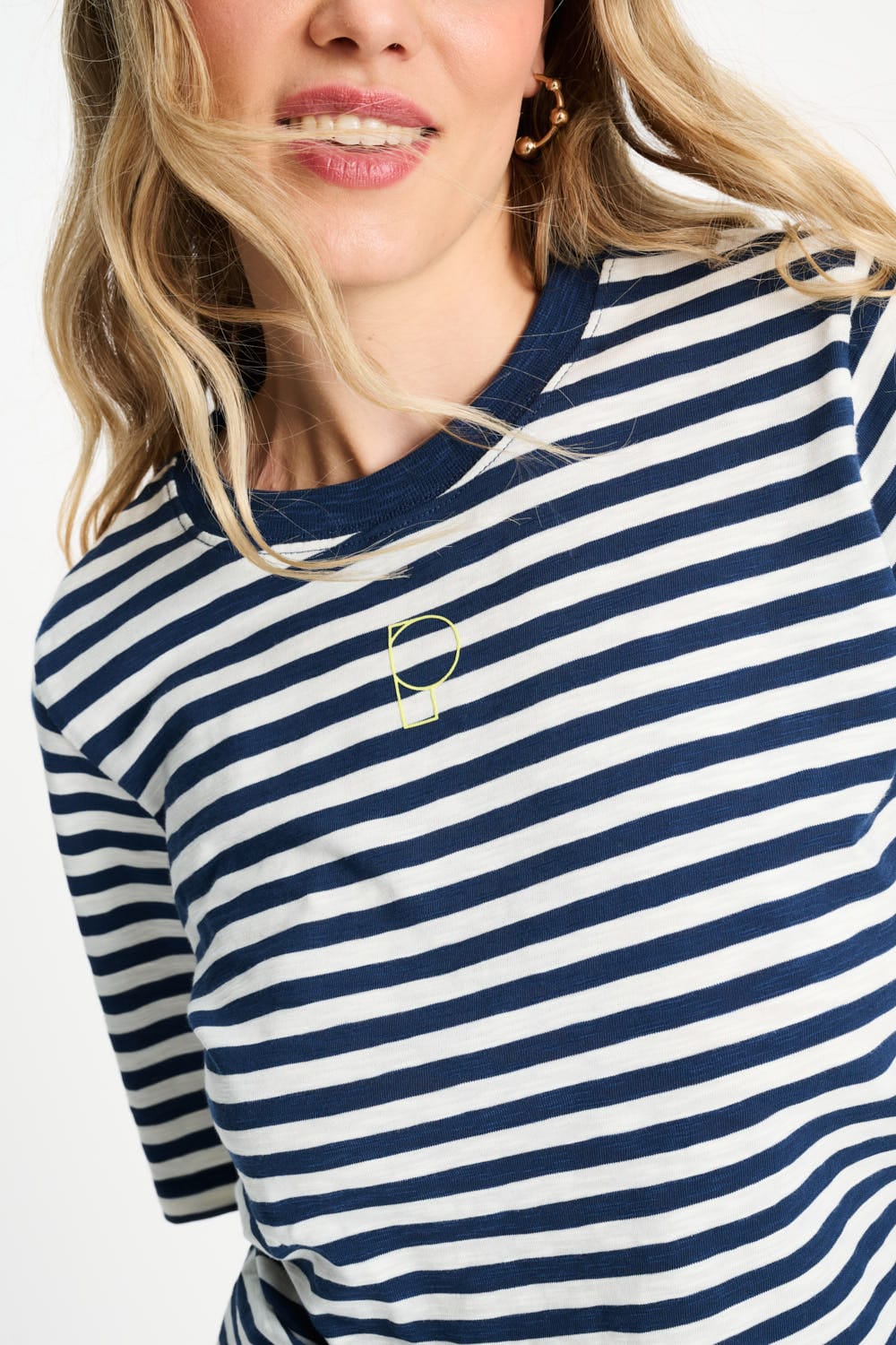 Marine - Tee-shirt style mariniére