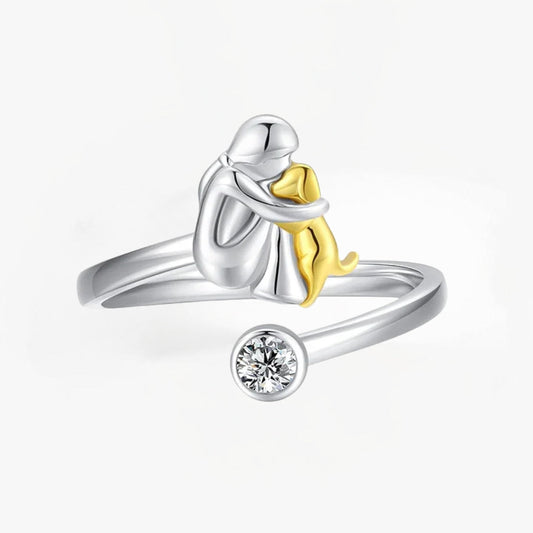 Rosanna - Bague avec Icône de Chien