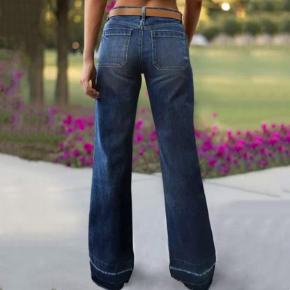 🎉👖50% di sconto! Jeans svasati retrò da donna: vestibilità aderente, tasche ampie e denim elasticizzato ultra confortevole