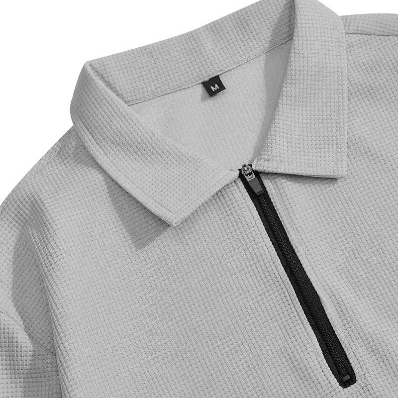 Demario - sweat en maille gaufrée et pantalon droit