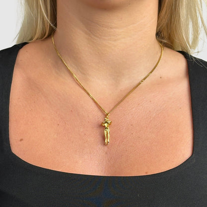 Luvina - Collier Élégant Pendentif Sculpture
