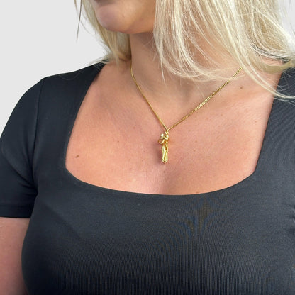 Luvina - Collier Élégant Pendentif Sculpture