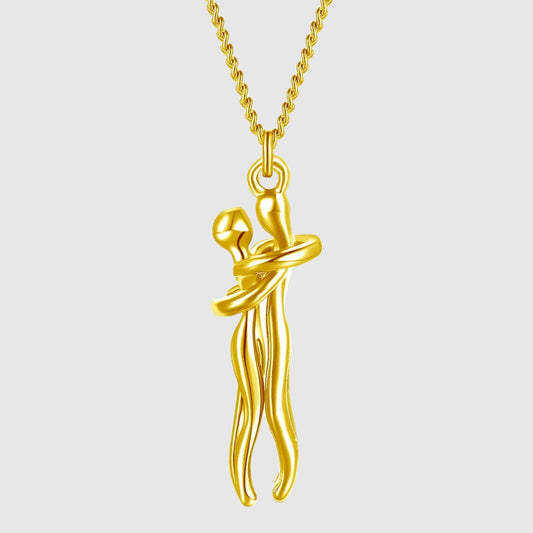 Luvina - Collier Élégant Pendentif Sculpture